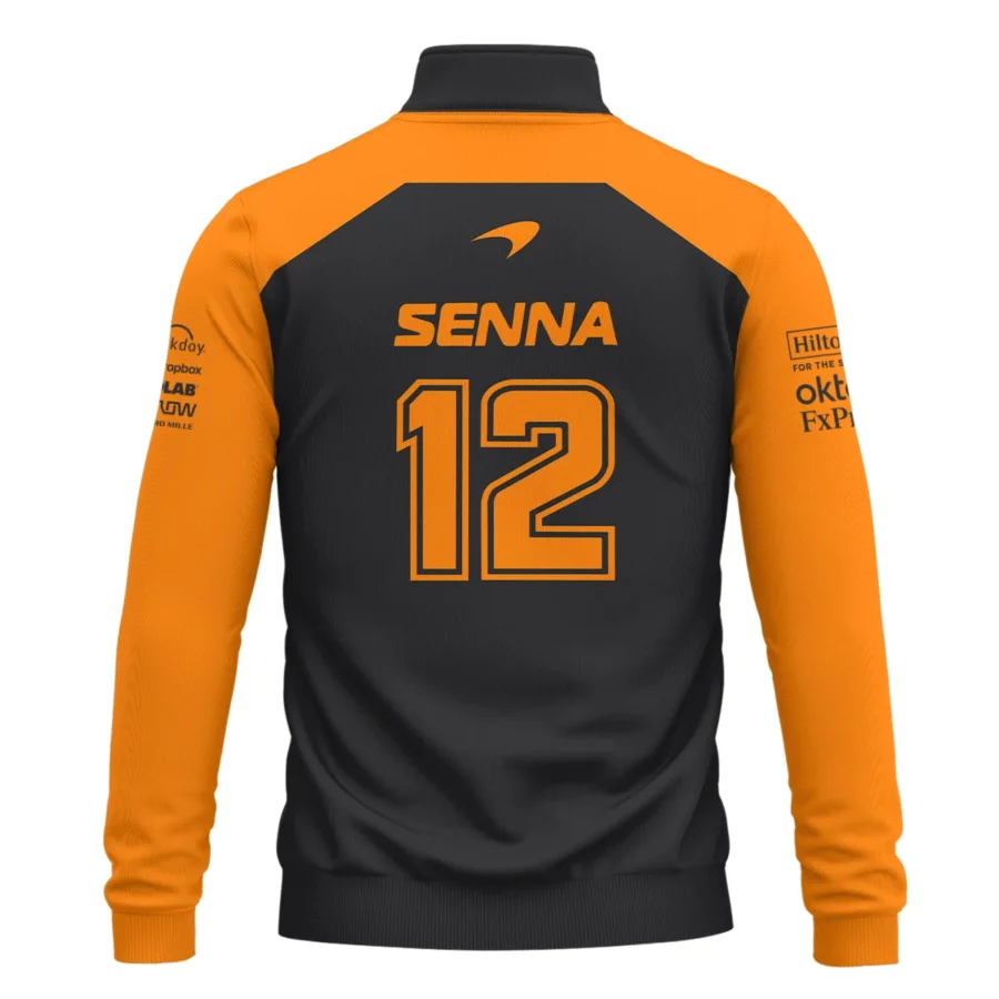 Ayrton Senna The Racing Legend McLaren F1 Exclusive Quarter-Zip Sweatshirt BLF16625A1QZS