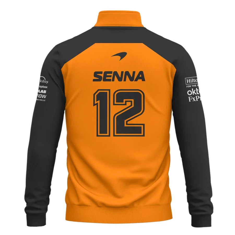 Ayrton Senna The Racing Legend McLaren F1 Exclusive Quarter-Zip Sweatshirt BLF16625A2QZS