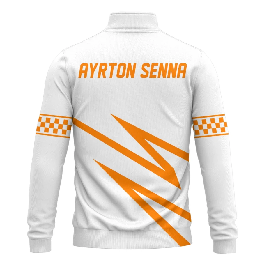 Ayrton Senna The Racing Legend McLaren F1 Exclusive Quarter-Zip Sweatshirt BLF16625A4QZS