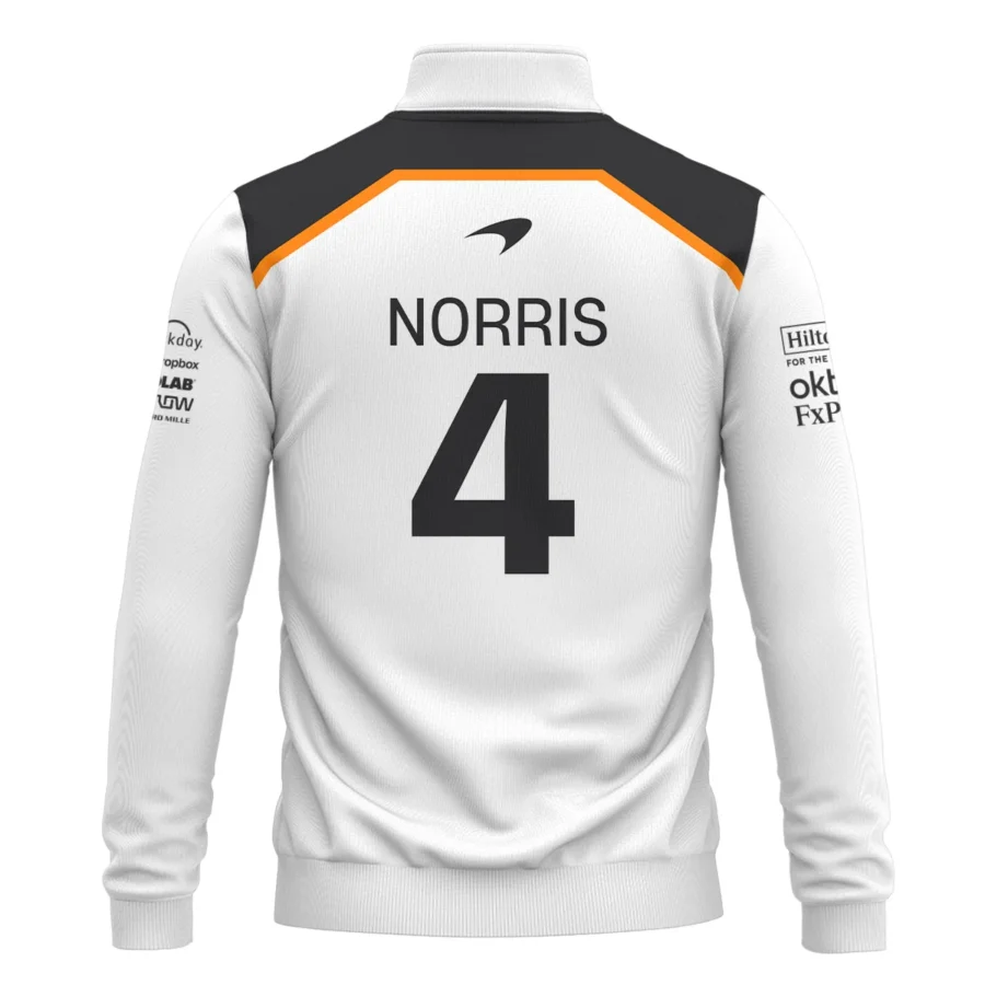 Lando Norris LN4 McLaren F1 Exclusive Quarter-Zip Sweatshirt BLF19625A1QZS