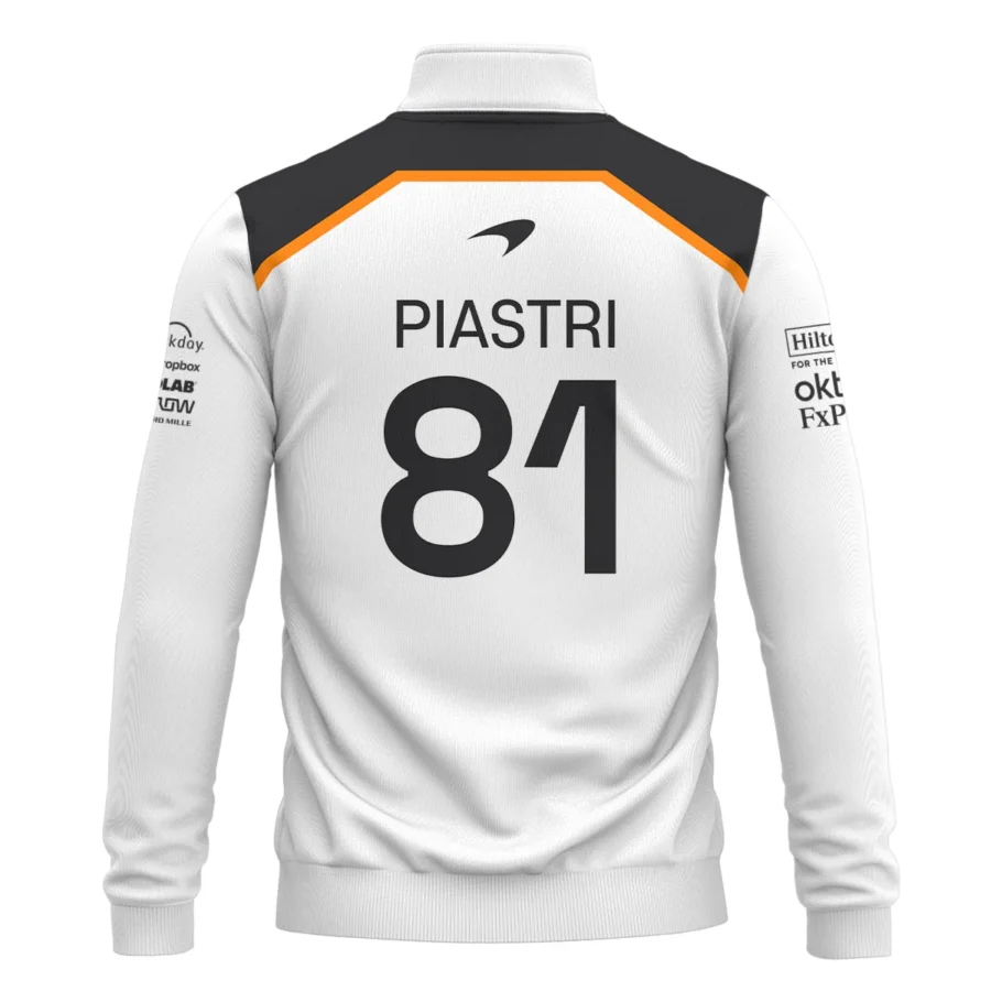 Oscar Piastri OP81 McLaren F1 Exclusive Quarter-Zip Sweatshirt BLF19625A3QZS