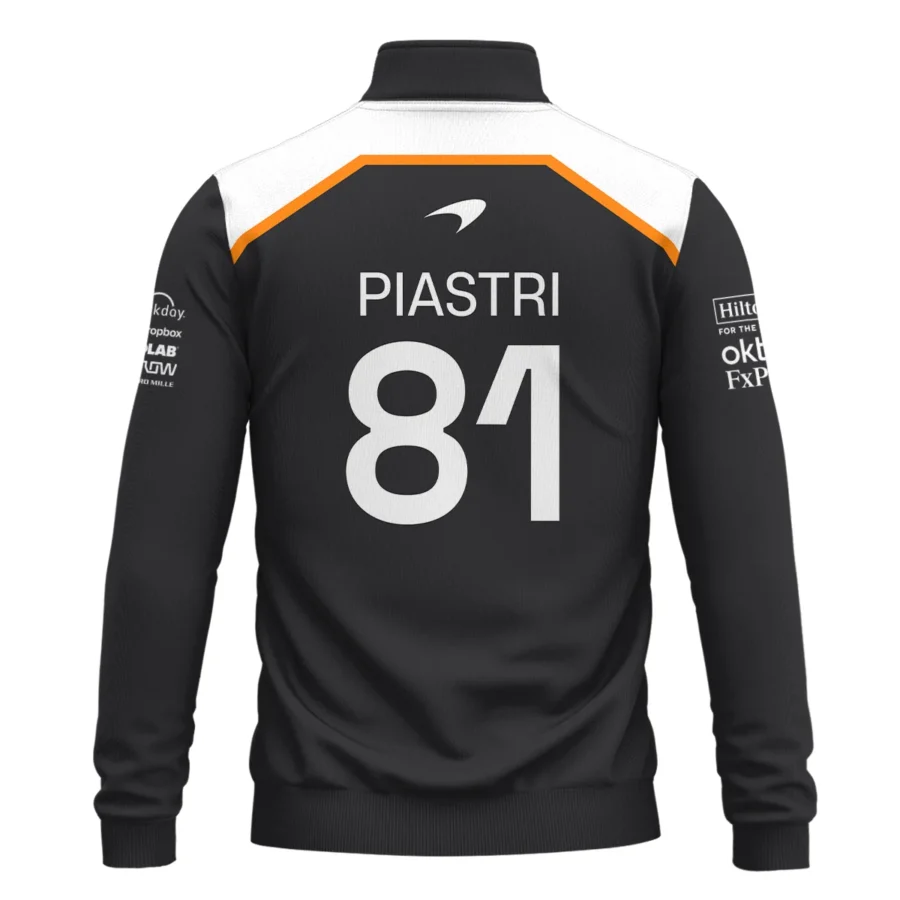 Oscar Piastri OP81 McLaren F1 Exclusive Quarter-Zip Sweatshirt BLF19625A4QZS
