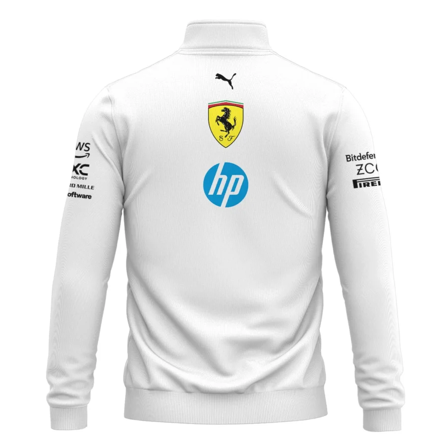2025 Scuderia Ferrari F1 Special Edition Quarter-Zip Sweatshirt BLFRR4625A2QZS