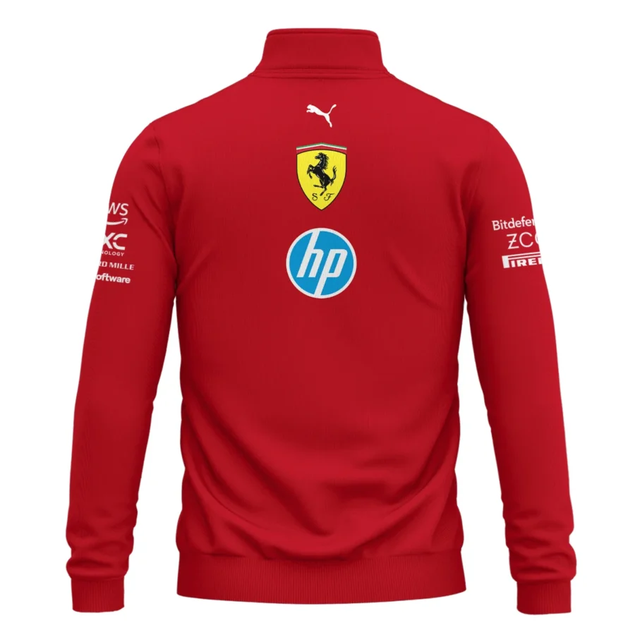 2025 Scuderia Ferrari F1 Special Edition Quarter-Zip Sweatshirt BLFRR4625A3QZS