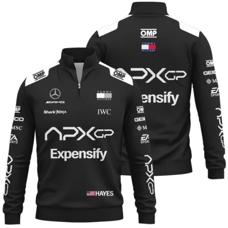 2025 Black Version For Racing Fan Exclusive Quarter-Zip Sweatshirt BLF116625A2QZS