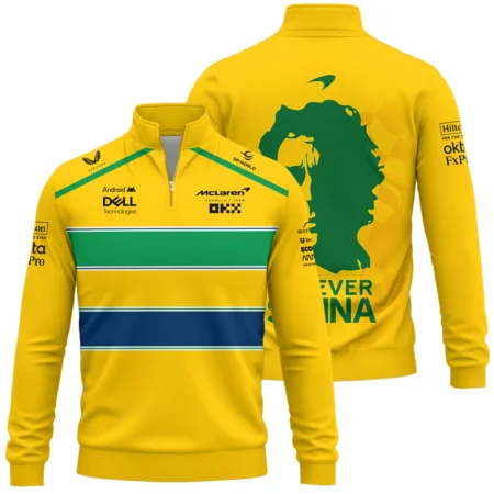 Forever Ayrton Senna McLaren F1 Exclusive Quarter-Zip Sweatshirt BLF13625A2QZS