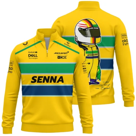 Forever Senna McLaren F1 Exclusive Quarter-Zip Sweatshirt BLF13625A3QZS