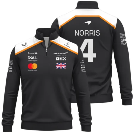 Lando Norris LN4 McLaren F1 Exclusive Quarter-Zip Sweatshirt BLF19625A2QZS