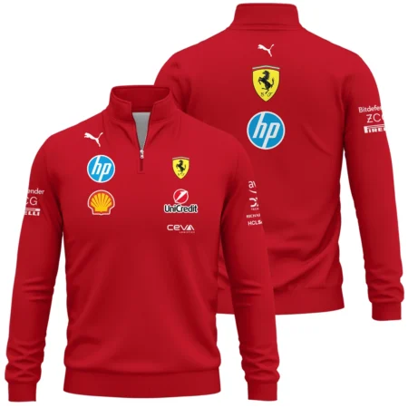 2025 Scuderia Ferrari F1 Special Edition Quarter-Zip Sweatshirt BLFRR4625A3QZS