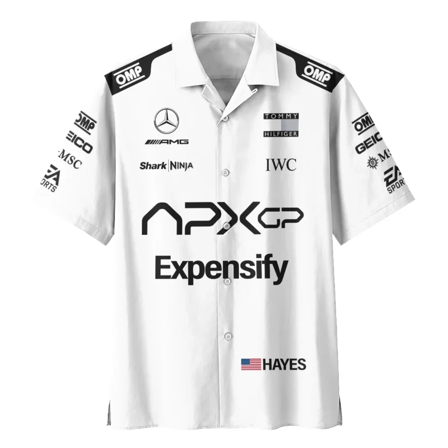 2025 White Version For Racing Fan Exclusive Hawaiian Shirt BLF116625A1HW