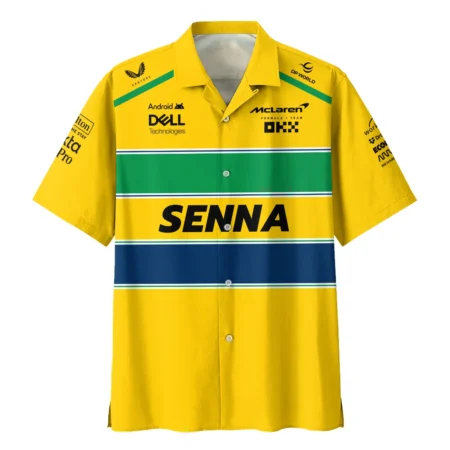 Senna x McLaren - Exclusive Hawaiian Shirt Featuring His Iconic Liveries BLF13625A5HW