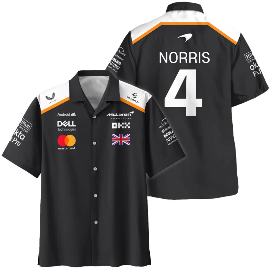 Lando Norris LN4 McLaren F1 Exclusive Hawaiian Shirt BLF19625A2HW