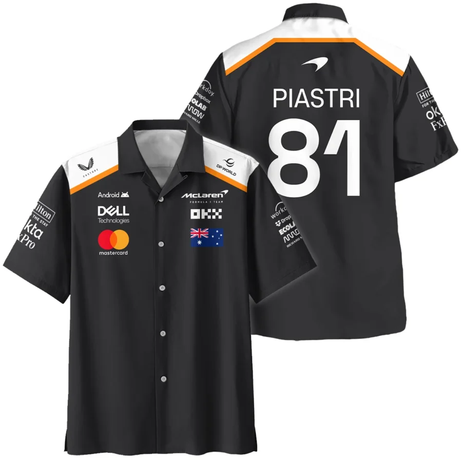 Oscar Piastri OP81 McLaren F1 Exclusive Hawaiian Shirt BLF19625A4HW