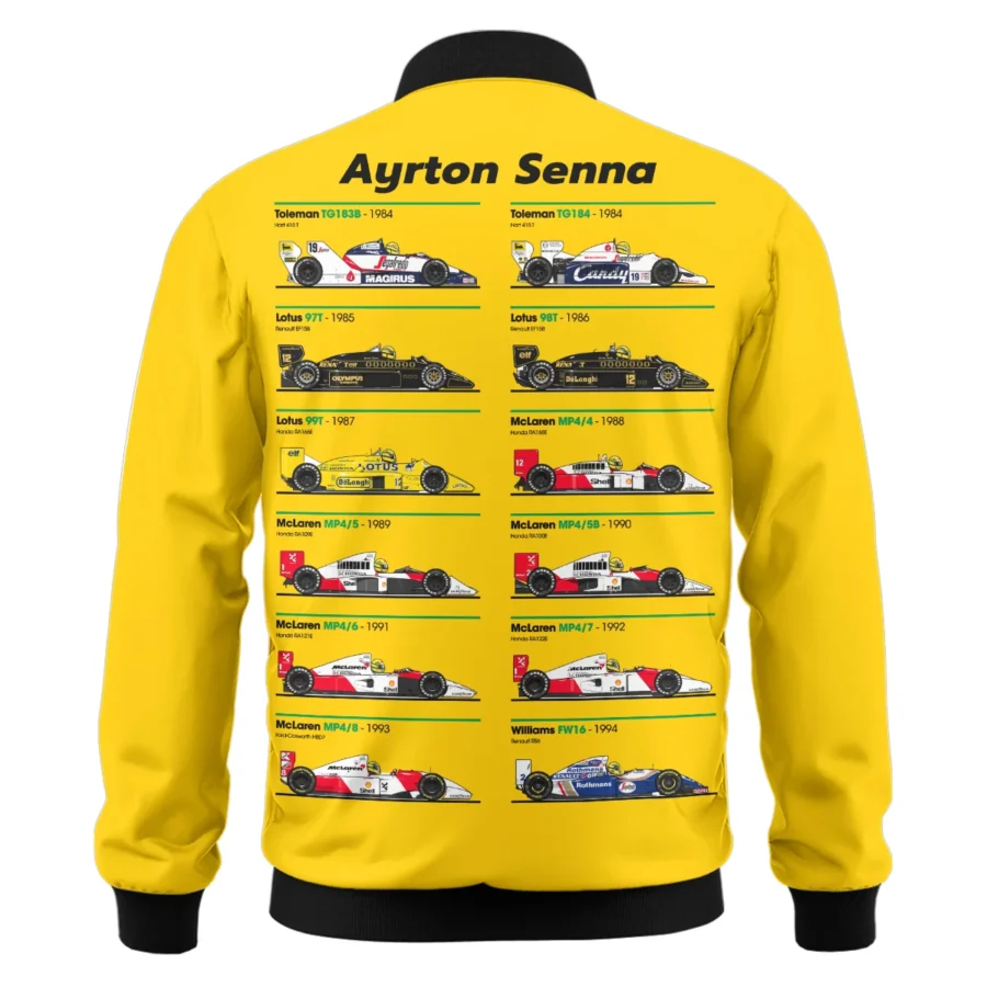 Senna x McLaren - Exclusive Bomber Featuring His Iconic Liveries BLF13625A5BB