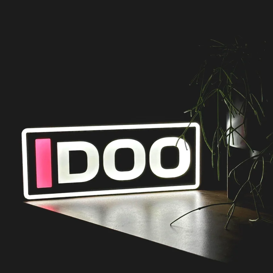 Jack Doohan Alpine F1 Team Name Abbreviation Sign with LED Lighting F1 Racing Gift BLF1LEDA1DOO