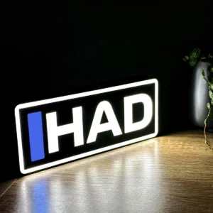 Esteban Ocon Haas F1 Team Name Abbreviation Sign with LED Lighting F1 Racing Gift BLF1LEDA1OCO