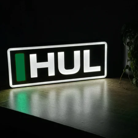 Nico Hulkenberg Kick Sauber F1 Team Name Abbreviation Sign with LED Lighting F1 Racing Gift BLF1LEDA1HUL