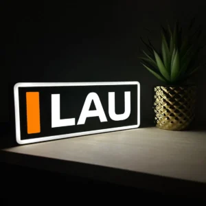 Mika Hakkinen McLaren F1 Team Name Abbreviation Sign with LED Lighting F1 Racing Gift BLF1LEDA1HAK1
