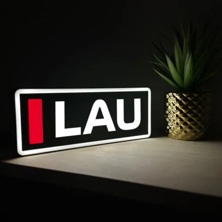 Niki Lauda Ferrari F1 Team Name Abbreviation Sign with LED Lighting F1 Racing Gift BLF1LEDA1LAU1