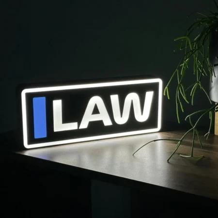 Liam Lawson Racing Bulls F1 Team Name Abbreviation Sign with LED Lighting F1 Racing Gift BLF1LEDA1LAW