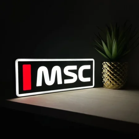 Michael Schumacher Ferrari F1 Team Name Abbreviation Sign with LED Lighting F1 Racing Gift BLF1LEDA1MSC