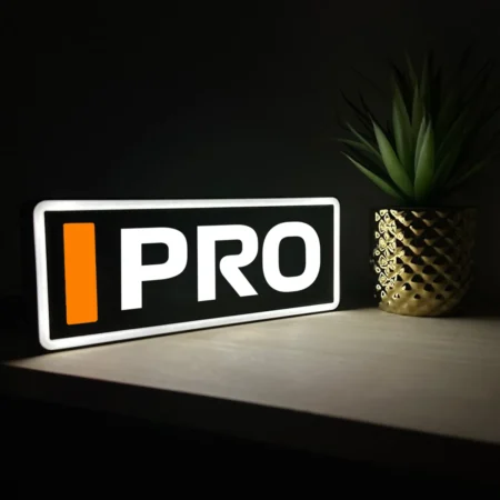 Alain Prost McLaren F1 Team Name Abbreviation Sign with LED Lighting F1 Racing Gift BLF1LEDA1PRO