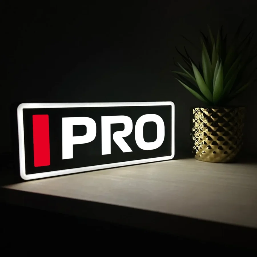 Alain Prost McLaren F1 Team Name Abbreviation Sign with LED Lighting F1 Racing Gift BLF1LEDA1PRO1