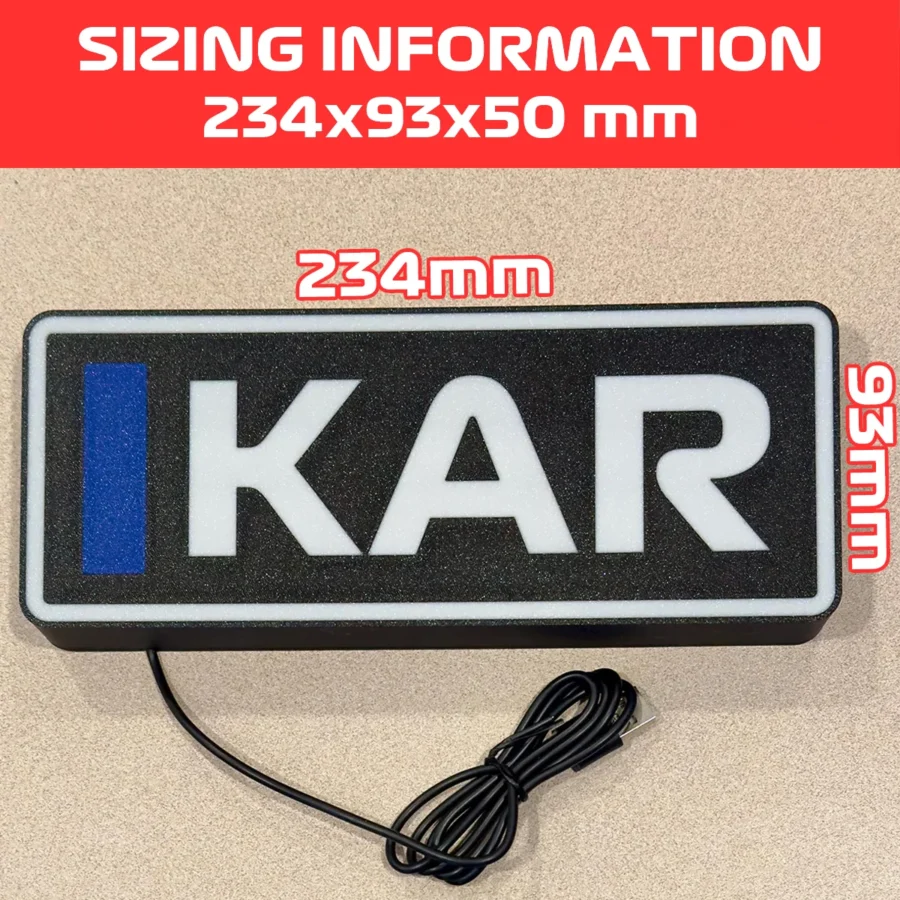 Mika Hakkinen McLaren F1 Team Name Abbreviation Sign with LED Lighting F1 Racing Gift BLF1LEDA1HAK1