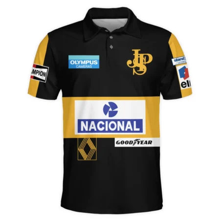1985 Ayrton Senna John Player Special - Lotus F1 Racing Team Polo Shirt BL3725A4PL
