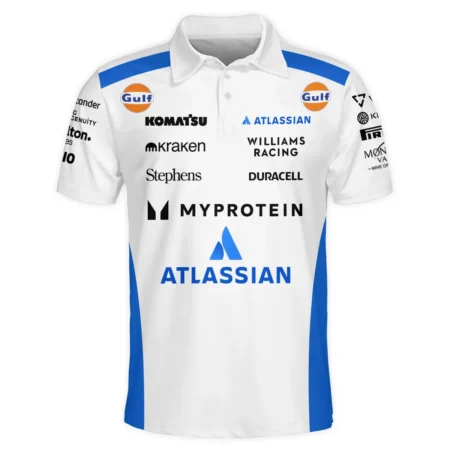 2025 Williams F1 Race Suit Polo Shirt BLVA100725A03WILPL