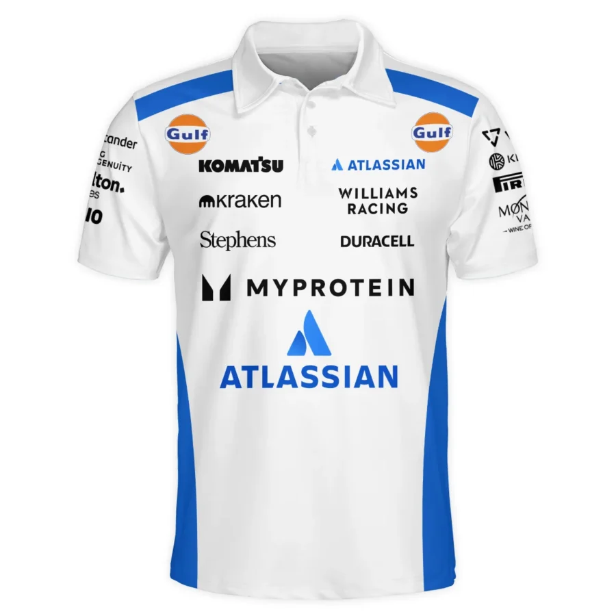 2025 Williams F1 Race Suit Polo Shirt BLVA100725A03WILPL