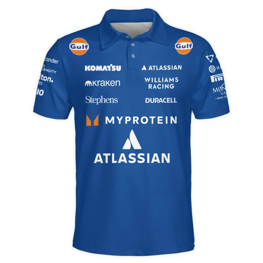 2025 Williams F1 Race Suit Polo Shirt BLVA100725A04WILPL