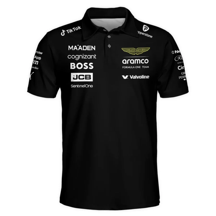 2025 Aston Martin F1 Team Suit Polo Shirt BLVA120725A02AMPL