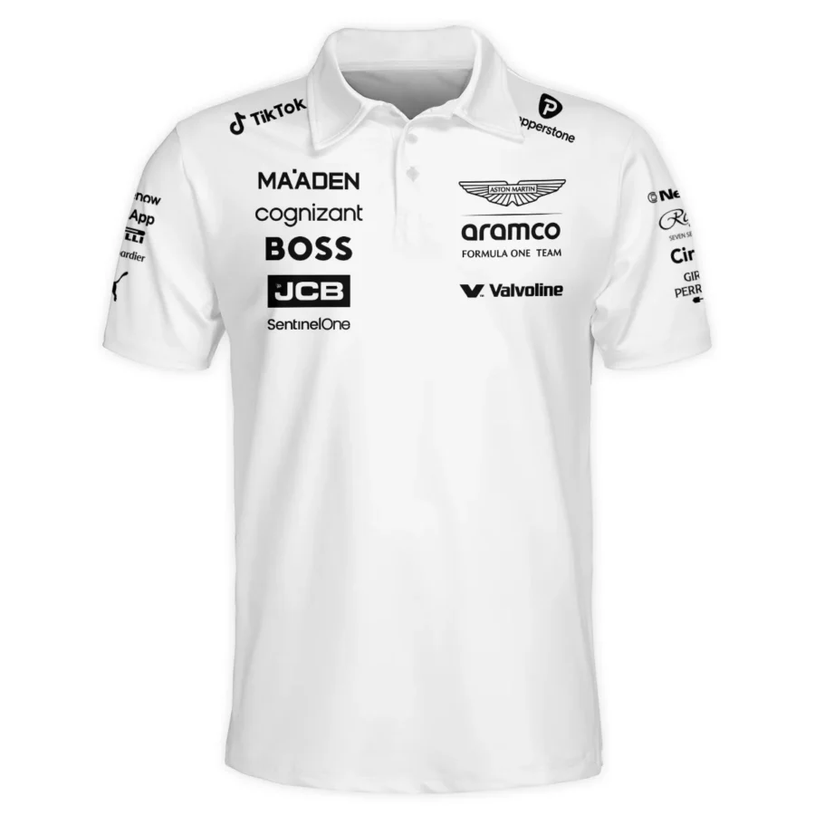 2025 Aston Martin F1 Race Suit Polo Shirt BLVA120725A03AMPL