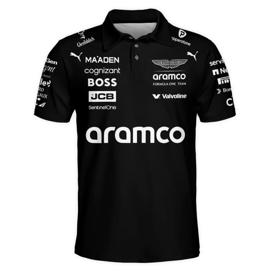 2025 Aston Martin F1 Team Suit Polo Shirt BLVA120725A05AMPL