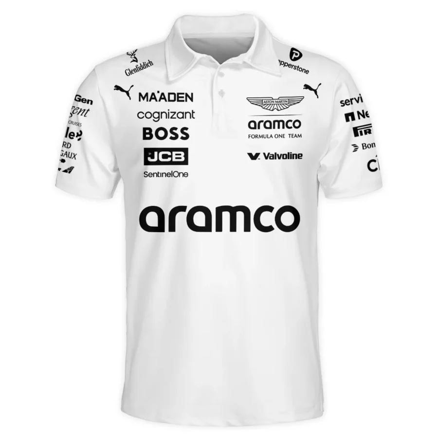 2025 Aston Martin F1 Team Suit Polo Shirt BLVA120725A06AMPL
