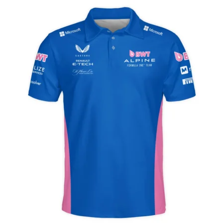 2025 Alpine F1 Race Suit Polo Shirt BLVA150725A03ALPPL