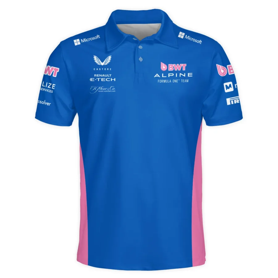 2025 Alpine F1 Race Suit Polo Shirt BLVA150725A03ALPPL