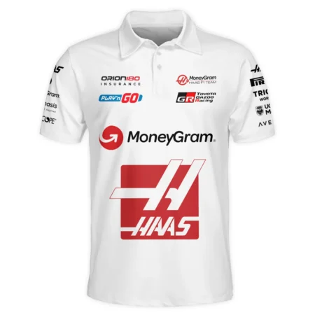2025 Haas F1 Race Suit Polo Shirt BLVA150725HAAS04PL