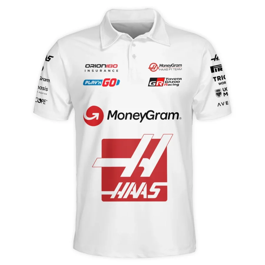 2025 Haas F1 Race Suit Polo Shirt BLVA150725HAAS04PL