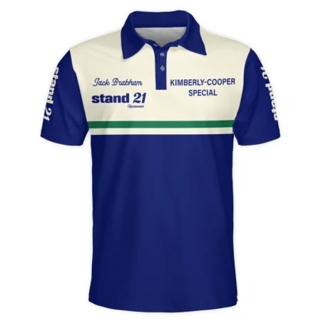 1990s Sir Jack Brabham Race IndyCar Suit Polo Shirt BLVAJB070725A02PL