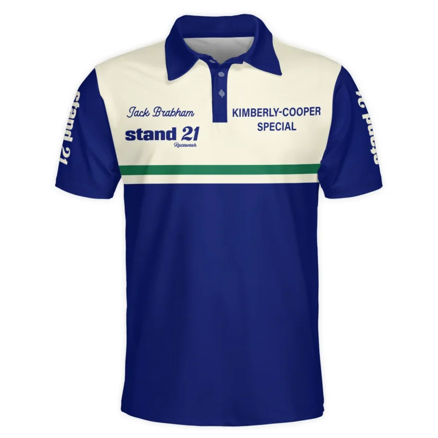 1990s Sir Jack Brabham Race IndyCar Suit Polo Shirt BLVAJB070725A02PL