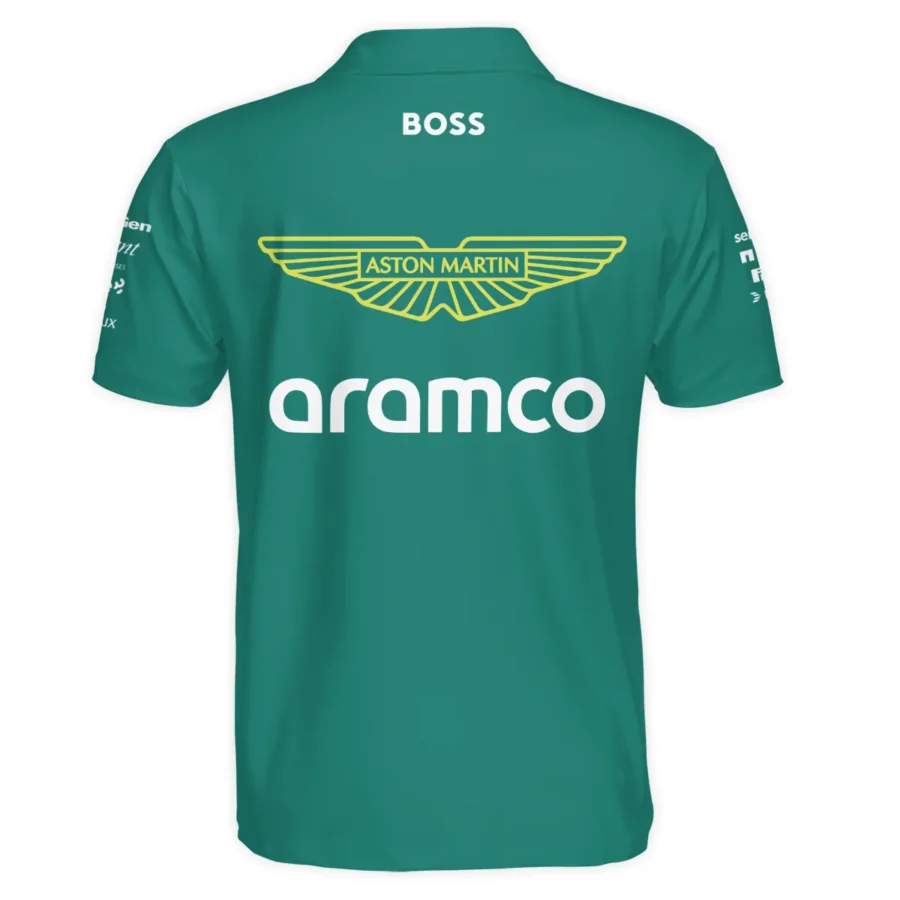 2025 Aston Martin F1 Team Suit Polo Shirt BLVA120725A01AMPL