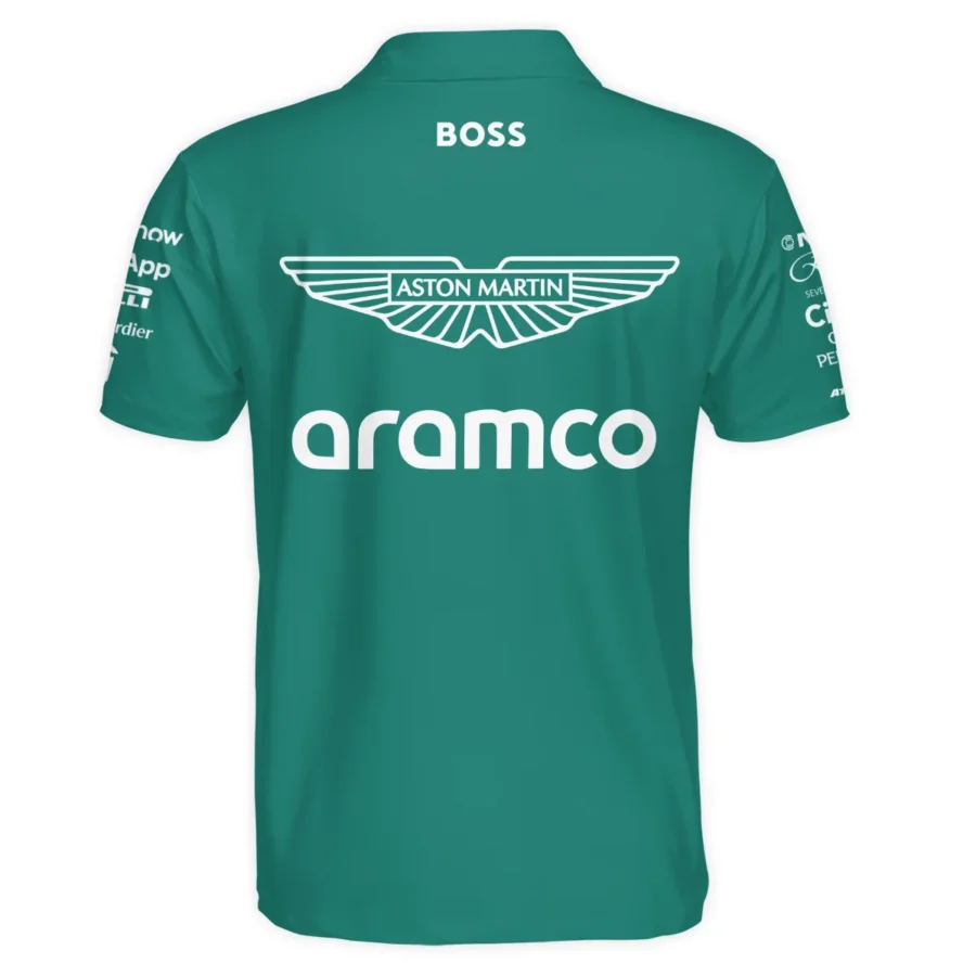 2025 Aston Martin F1 Race Suit Polo Shirt BLVA120725A04AMPL