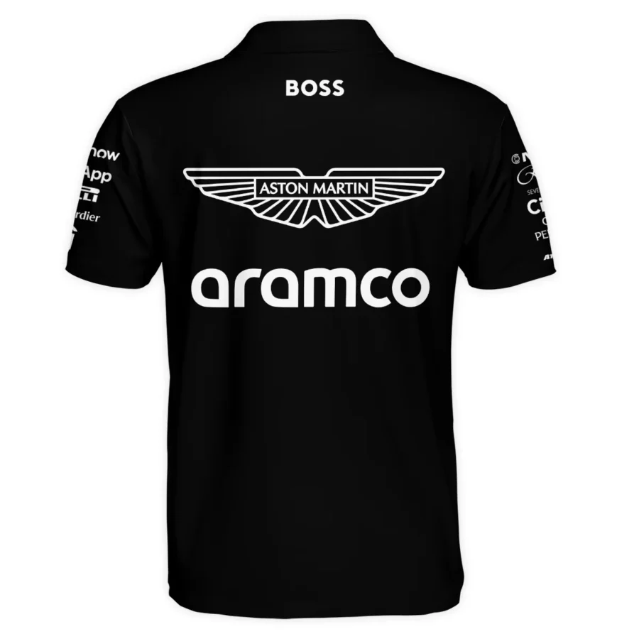 2025 Aston Martin F1 Team Suit Polo Shirt BLVA120725A05AMPL