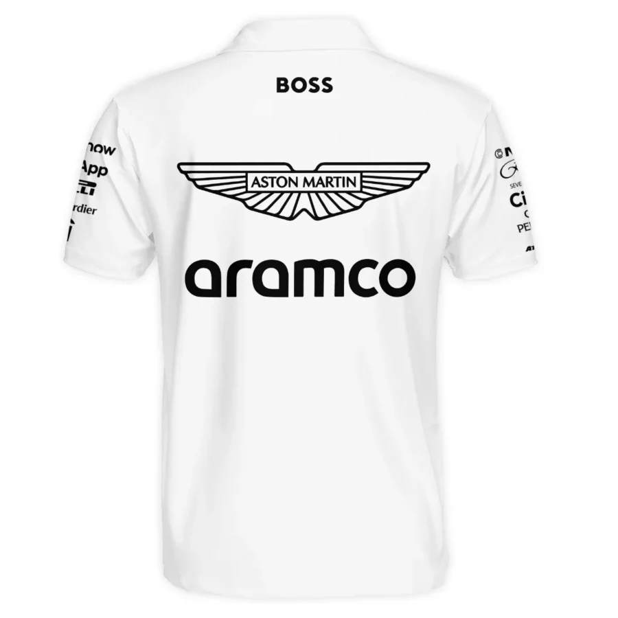2025 Aston Martin F1 Team Suit Polo Shirt BLVA120725A06AMPL