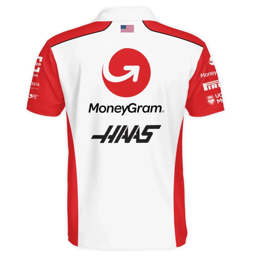2025 Haas F1 Team Suit Polo Shirt BLVA150725A02HAASPL