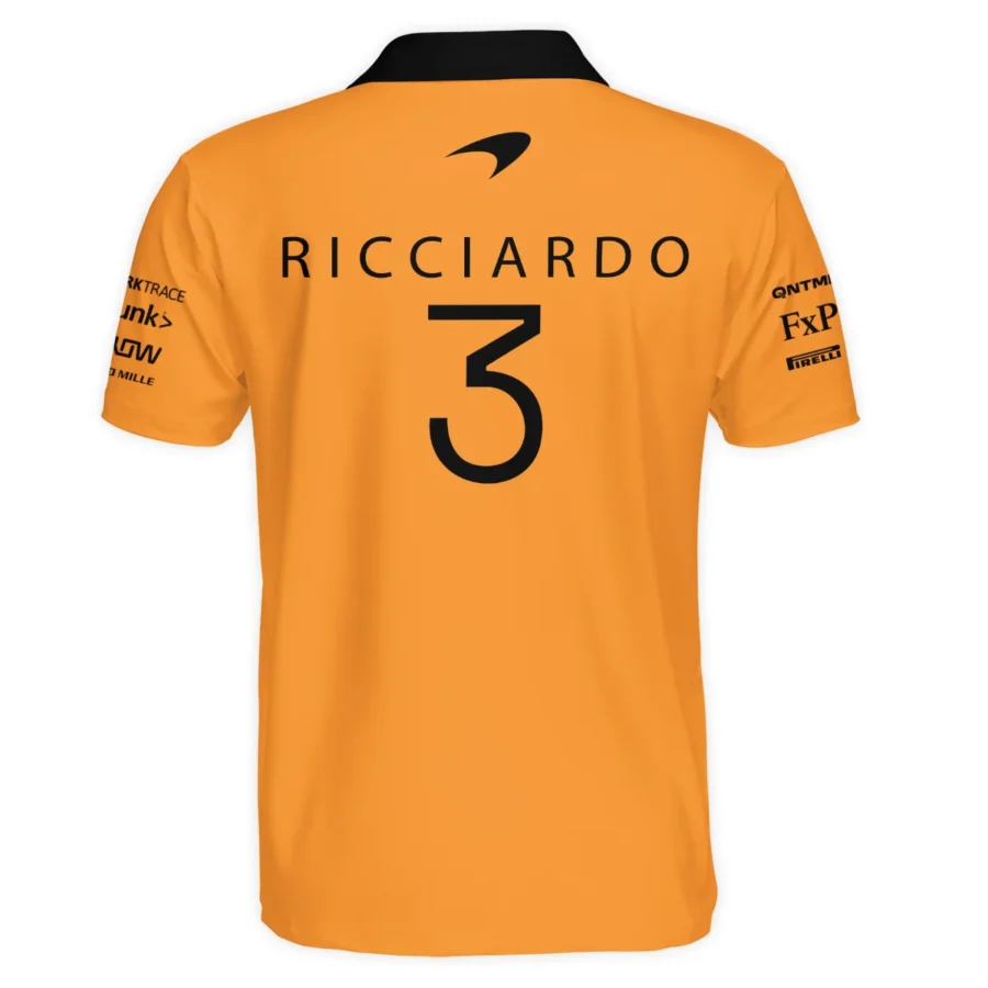 2022 Daniel Ricciardo McLaren F1 Team Suit Polo Shirt BLVA180725A07PL