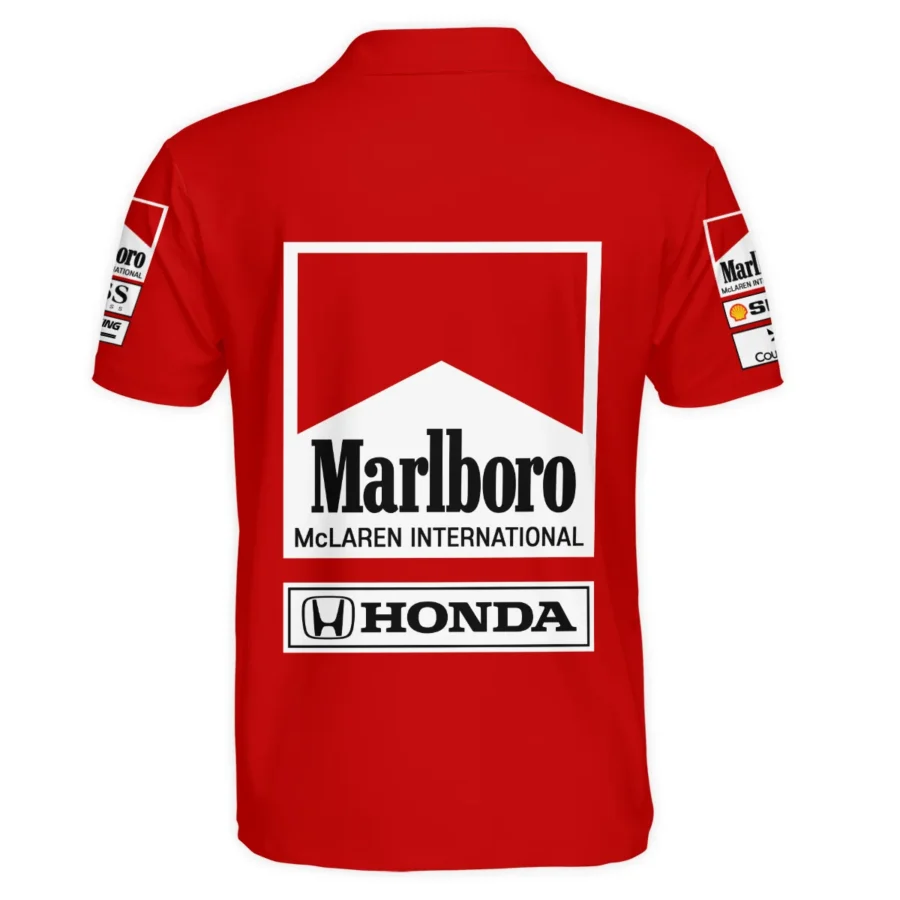 1989 Alain Prost Racing Costume Ferrari F1 Team Polo Shirt BLVAAP070725A01PL