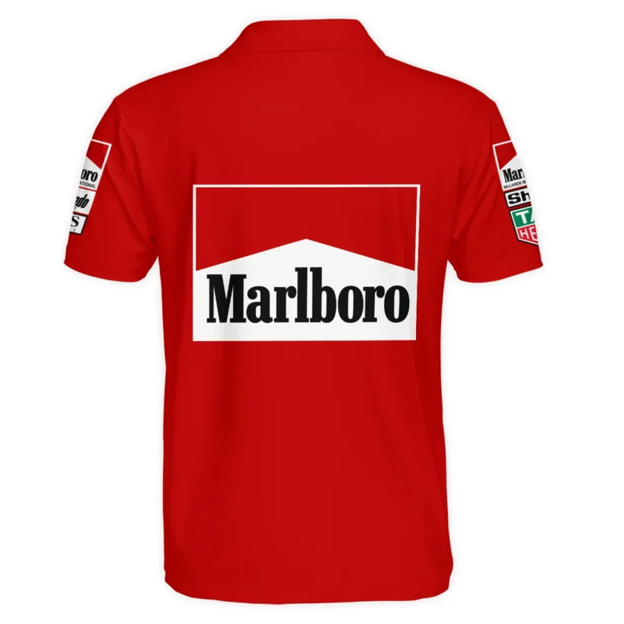1985 Alain Prost Racing Suit McLaren F1 Team Polo Shirt BLVAAP070725A04PL